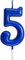 SHATCHI Blue 5 Number Candle Boys Birthday Wedding Anniversary New Year Party Cake Decorations Topper