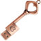 32GB USB 2.0 Flash Drive, BorlterClamp Memory Stick Retro Metal Love Heart Key Shaped Thumb Drive