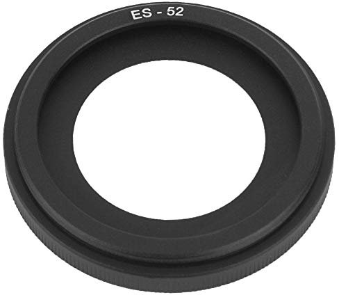 Paraluce per Obiettivo ES-52, Paraluce con Attacco in Lega di Alluminio per Canon EF-S 24mm f / 2.8 STM