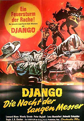 Django - Die Nacht der langen Messer - Filmposter A1 84x60cm gefaltet