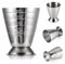 V6A3 Verre doseur en métal pour cocktail 15-75 ml