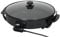 Tarrington House Mehrzweckpfanne MP1400, Aluminium, Ø 38 cm, 1400 W, antihaftbeschichtet, Abnehmbarer Temperaturregler, Hochtemperatur-Glasdeckel, schwarz