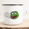 Huuraa Emaille Tasse Pepe the frog be nice man Geschenk Kaffeebecher Vintage 300ml Pepe the frog be nice man Geschenkidee