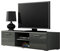 Tv Schrank SOHO 140, Lowboard, Unterschrank, 2 Türiger (Grau/Grau Hochglanz)