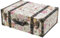 HMF VKO105 Vintage Koffer aus Holz | 44 x 32 x 16 cm | Groß | Deko Barock