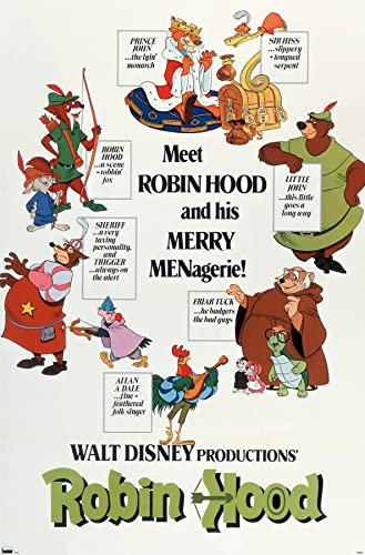 Trends International Disney Robin Hood - One Sheet Wall Poster, 22.375 x 34, Premium Unframed Version