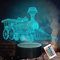 Attivolife Zug 3D Geschenke Lampe, Illusion Hologramm Nachtlicht mit Timer Fernbedienung 16 Farben wechselnd, Kinder Schlafzimmer Dekor Neuheit Geschenk für Zug Modell Sammler Mädchen Junge Männer