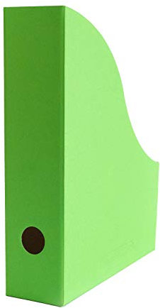 10 x PresentFill®️ Stehsammler Zeitschriftensammler Stehordner Apfel Grün für DIN A4 Format aus umweltfreundlichen 100% Recycling Karton - Made in Germany für Schreibtisch, Archiv und Aufbewahrung
