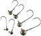 Tungsten Jigköpfe, LMAB bleifreie Jig-Haken Set, für Gummifische & Gummiköder, zum Angeln auf Barsch, Zander & Hecht, alle Größen und Gewichte (Hakengröße 6/0, 18,0 Gramm)