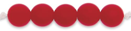 Kunststoffperlen, rot, 10 mm, 24 Stück
