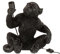 J-Line LAMPE AFFE SITZEND POLY SCHWARZ