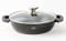 Cheffinger Sauteuse 32 cm noire | Cocotte à induction anti-adhésive | Cocotte avec couvercle en verre | Poêle de service de , noire