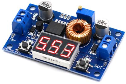 Fasizi Piccolo DC Buck Convertitore di Tensione Step Down Regolatore Modulo Scheda 4-38V a 1.25-36V 5V/12V Uscita Regolabile Stabilizzatore Trasformatore