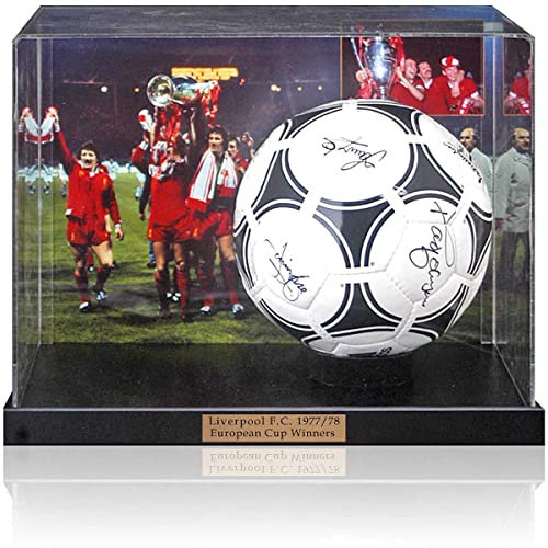 Memorabilia Kings Liverpool F.C 1978 European Cup Winning Squad Hand Signed by 8 Football Display COA