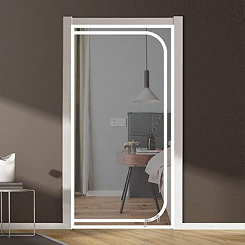 TONGha Moustiquaire de porte en maille métallique transparente pour balcon, salon, chambre à coucher