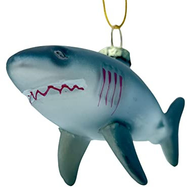 Shark Weihnachtsbaum, Glas, geblasen
