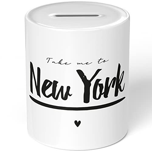 JUNIWORDS Spardose Sparbüchse, Take me to New York (1007718)