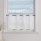 Delien Voile Scheibengardine mit Ösen Bistrogardinen Landhaus für Küche Transparente Kurzstores Modern Gardine »Zweig« Klein Fenster Kurz Vorhang BxH 120x45cm,Weiß
