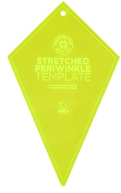 Acrylic Quilting Template, Stretched Periwinkle | for Use with 10” Precut Fabric Squares | Layer Cake Patchwork Quilt Supplies for Cutting Patterns, Sewing, and Blanket Making