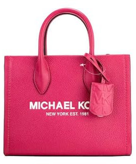 Michael Kors Mirella Logo Tote Borsa a tracolla taglia S, Rosa