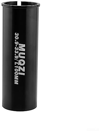 100 mm Sattelstützen-Verlängerungshülse, Hülsen-Sitzrohr-Reduzierstück, Pfostenscheibe, Reduzierhülse für (30,9–33,9 mm)