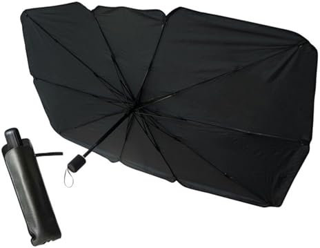 Parasol Coche,Parasol Plegable,Aislamiento térmico, UPF 50 + Anti 99% UV Rayo, Almacenamiento fácil,Genial para Sus Coches. (140 X 78CM)