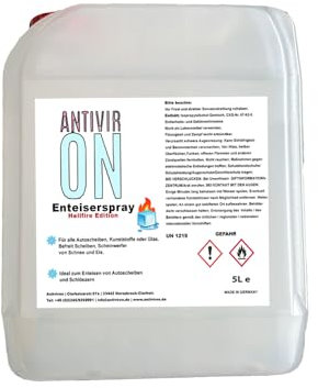 ANTIVIRON 5L Halloween Edition -35° Scheibenenteiser-Entfroster Enteiserspray Scheibenfrei Scheibenentfroster, Antifrost, Scheibenfrostschutz