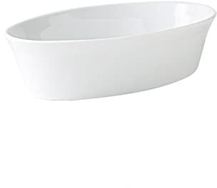 Plato de Cena Plato for servir, plato for servir, platos fríos, cubertería cuadrada de cerámica blanca, plato hondo for el hogar, cuenco for hornear, plato for hornear, cuenco for arroz al horno Plato