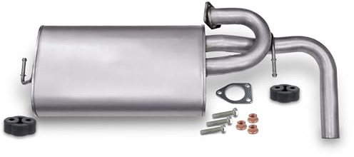 ATEC Germany Auspuff Schalldämpfer Set 1x Endschalldämpfer, 2x | Kompatibel mit: MITSUBISHI ASX