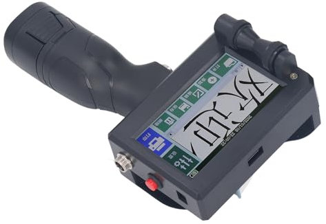 Fafeicy Impresora de Inyección de Tinta Inteligente Portátil con Pantalla Táctil LED sin Cartucho 12,7 Mm AC110240V (Enchufe de la UE)