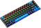 GAREGEAR K68 60% Wired RGB Gaming Keyboard - Black & Blue Keycaps, Blue Switch Crisp Clicky Typing (Customizable Lighting, 68 Keys, Compact, Mechanical)