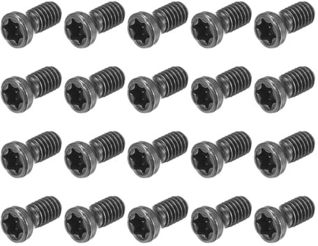 QUARKZMAN Vis Torx M2,5x6mm avec Clé pour Remplacer l'Outil de Tour Cnc à Plaquette Carbure en Acier Allié de Qualité 12,9, Lot de 20 Pièces