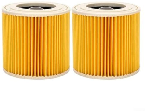Lot de 2 filtres à cartouche de rechange compatibles avec les aspirateurs Karc-her A2004 A2054 WD2.250 Series WD WD2 WD3 WD1 MV3 MV2 Wet & Dry