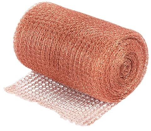 Wonsfuleu Schneckenschutz Für Hochbeet Pflanzen, Kupferdraht Geflecht, Schneckenzaun Kupfer, Kupferdrahtgeflecht Für Gärten, Für Garten Schneckenabwehr Hochbeet, Rostfreier Blocker Zur Schneck