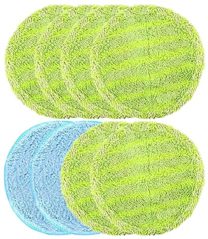 8Pcs Mop Replacement Pad and Cleaning Cloth Set - Floating Mop Accessories for Flat Surface