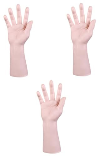 PACKOVE 3 Stk Handmodell-display-requisiten Gefälschter Arm Hände Uhrzeigeranzeige Schaufensterpuppe Mit Fingeranzeige Männer Mannequin-handringhalter Handschmuckständer Armbandanzeige