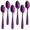 Buyer Star 5.32 Inch Small Spoons Set of 6, Stainless Steel Coffee Spoon Set, Mini Dessert Spoons Teaspoons Tiny Stirring Spoon Demitasse Espresso Coffee Spoons (6, Purple)