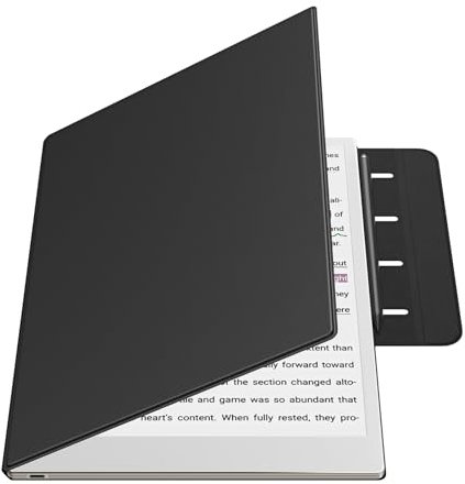 TiMOVO Étui Magnétique pour Remarkable Paper Pro 11,8 Pouces 2024, Couverture Folio Légère avec Porte-Stylet Intégré et Réveil/Sommeil Auto Compatible avec Tablette Remarkable Paper Pro, Noir