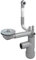 LAXARA Flexlok Sifone telescopico per lavelli da cucina/lavello salvaspazio | Flessibilità universale con plastica riciclata | (Flexlok1 con troppopieno rotondo senza tubo di scarico senza copertura