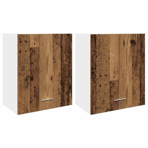 vidaXL Hängeschränke 2 STK. Lyon Altholz-Optik 50x31x60 cm Holzwerkstoff
