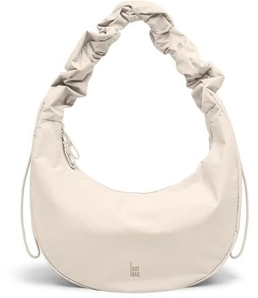 GOT BAG Moon Bag RUFFLE | Borsa Mezzaluna con Tracolla Regolabile Fashion Stropicciata Pieghevole