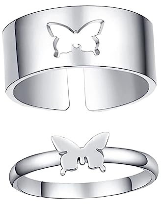 OATIPHO 4stücke Verstellbare Silberringe Für Damen Chic Tierdesign Offene Und Anpassbare Finger Ringe Schmuckstücke Für