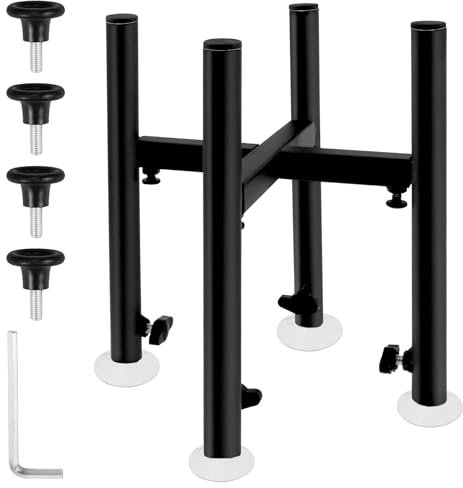 BAODBF Support de gamelle pour chien avec hauteur et largeur réglables, gamelle surélevée stable et antidérapante (support uniquement)