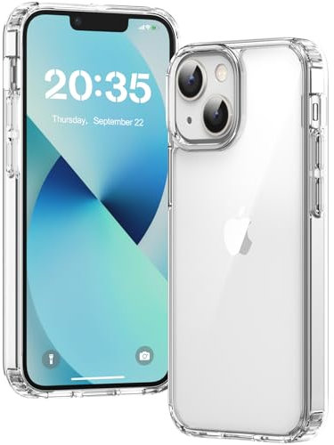 Voyahülle Hülle für iPhone 13 Mini, Premium Klar Handyhülle, Weiche TPU Transparent Kratzfeste Stoßfest Schutzhülle(Durchsichtig)