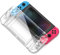 Custodia Protettiva per Nintendo Switch, Guscio Protettivo Grip Game Console Case Light Clear Protezione Rigida Copertura Posteriore Antigraffio Accessori Protettivi