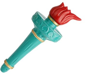 Generisch Statue Der Li-Bergy Crown Und Taschenlampe, Statue Der Göttinnen Kostüm, Leichter Patriotischer Accessoire-Requisiten, Legendärer -Design, Leichter Komfort, 30x13x10 Cm, Für Parade-Kostüm