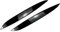 KMLONG 2Pcs Auto Scheinwerfer Augenbraue Augenlid Abdeckung Dekoration Trim Fit for VW Golf 4 MK4 1997 1998 1999 2000 2001 2002 2003 2004 2005 Autoscheinwerfer-Stirn(Bright Black)