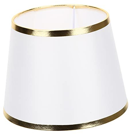 PERSELOSO Pantalla de Lámpara de Tela E27 Decorativa para Dormitorio y Sala de de Luz Diseño Vintage Compatible Lámparas de Mesa Pie para y Restaurantes