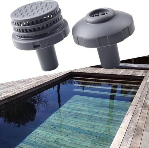 Juego de Filtro de Entrada y Salida de Piscina para conexión de Manguera de tubería de 32 mm para Bestway Intex Malla de Seta de 25 mm para Piscinas elevadas