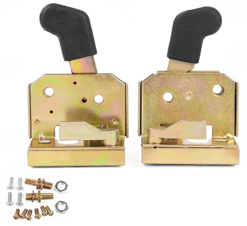 EIOLWJIEO Elektrisches dreirädriges Türschloss aus Metall für Traktoren und Gabelstapler. Vierrädriges Griffschloss. Türgriffschloss